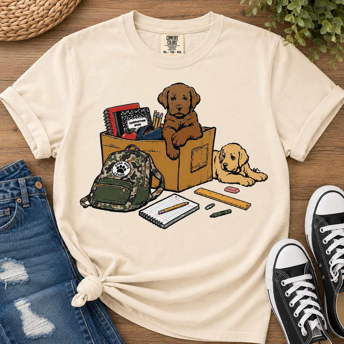 Ready Fur School DTF Graphic Tee
