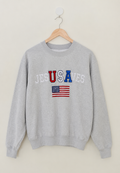 Jesus Saves Patriotic Crewneck