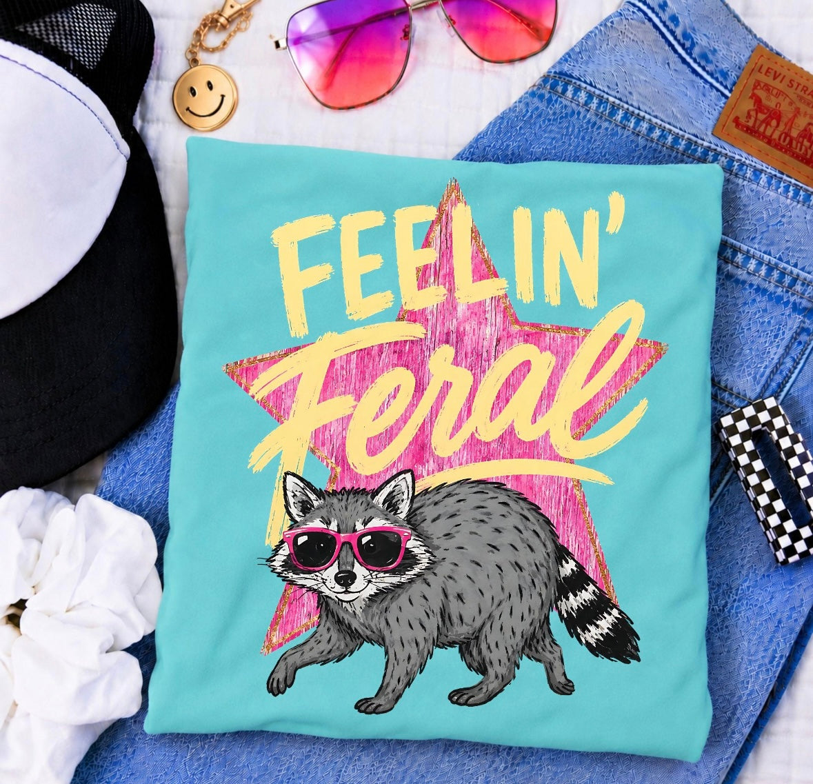 Feelin’ Feral Racoon Tshirt