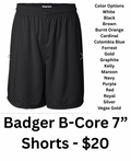 NCIS Badger B-Core 7” Shorts