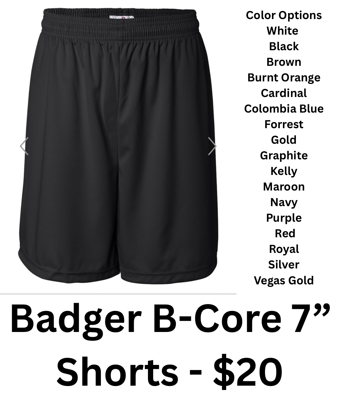 NCIS Badger B-Core 7” Shorts