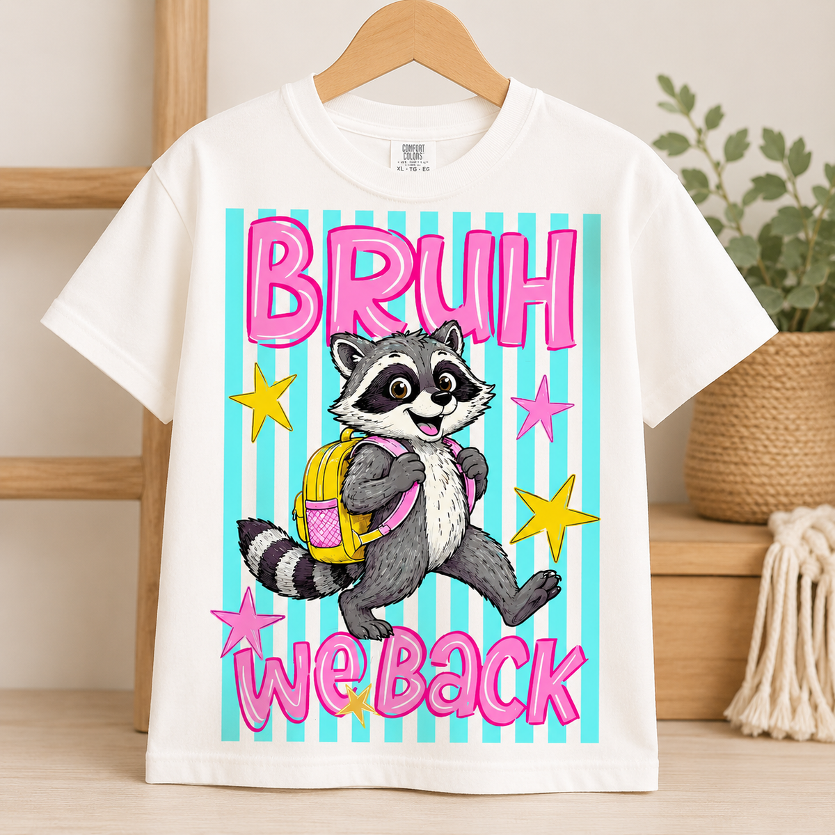 Bruh, We Back Racoon Youth Tee