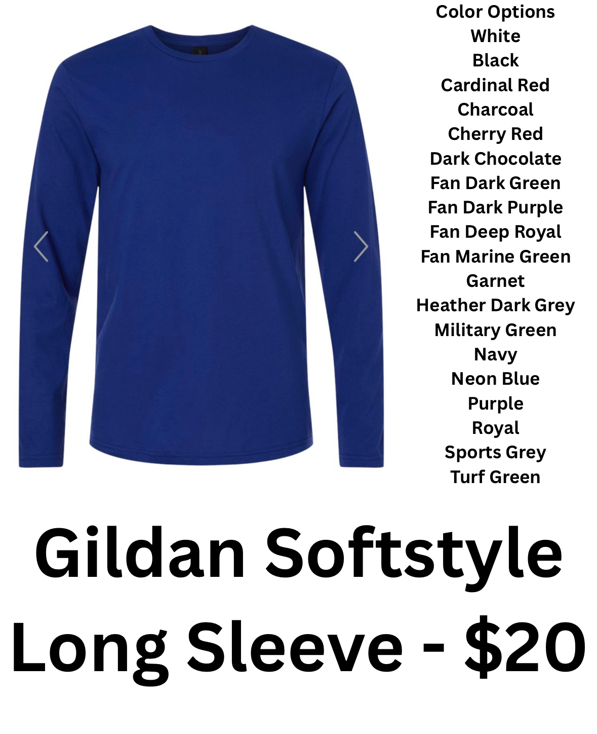 NCIS Gildan Softstyle Long Sleeve