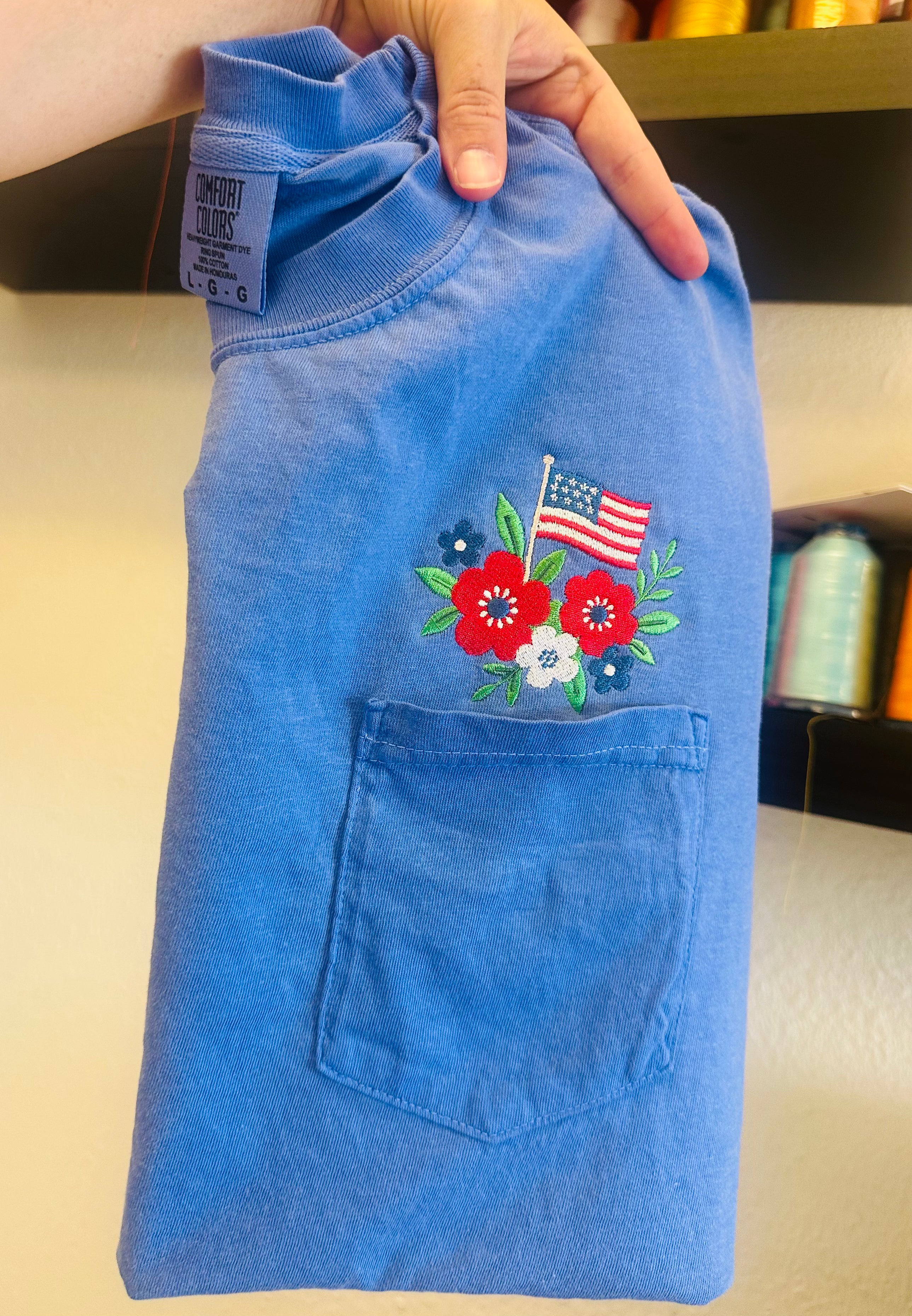 Comfort colors pocket tee
