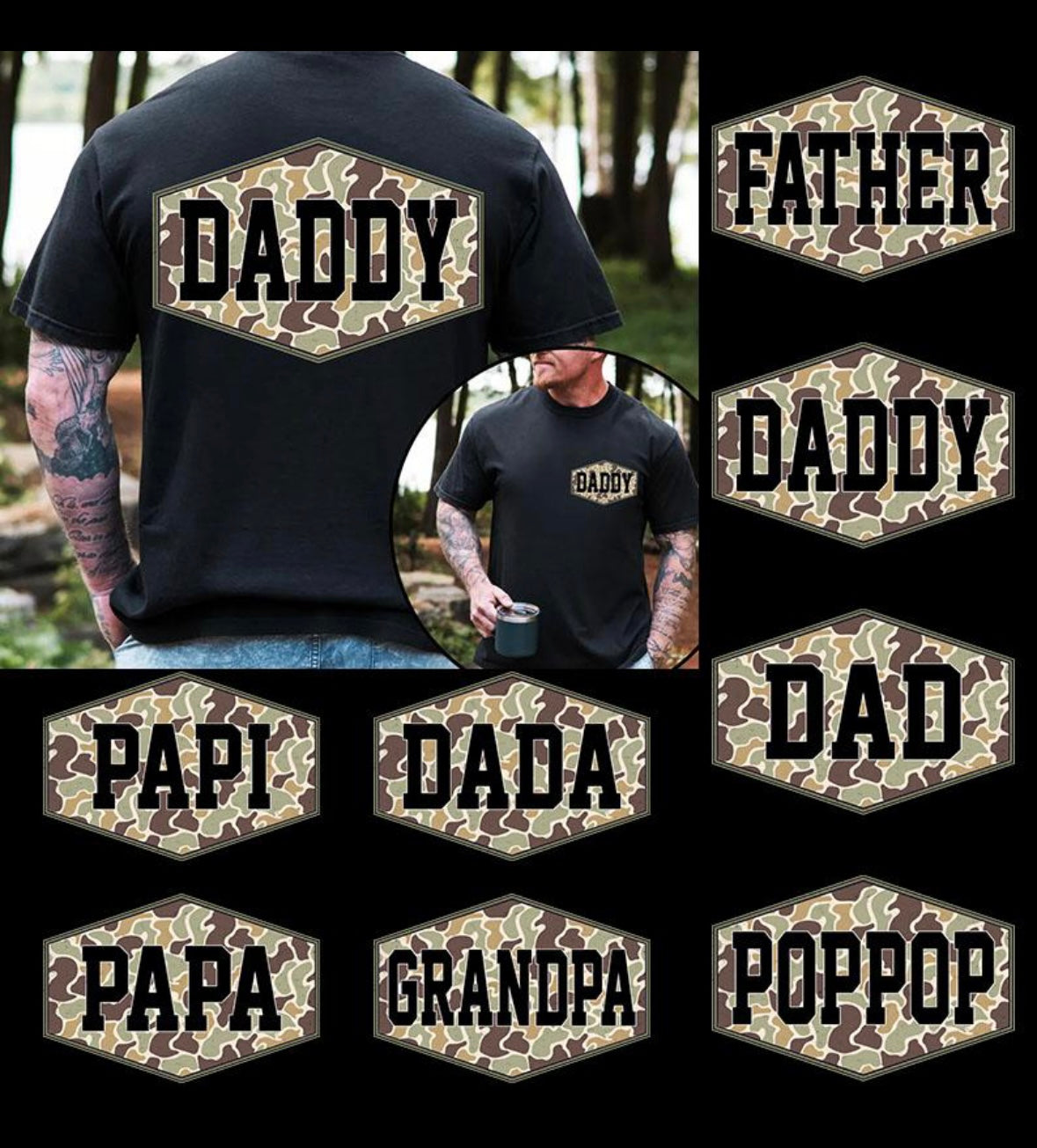 Dads Camo Shirt