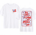 She Loves Jesus & America Too Tee