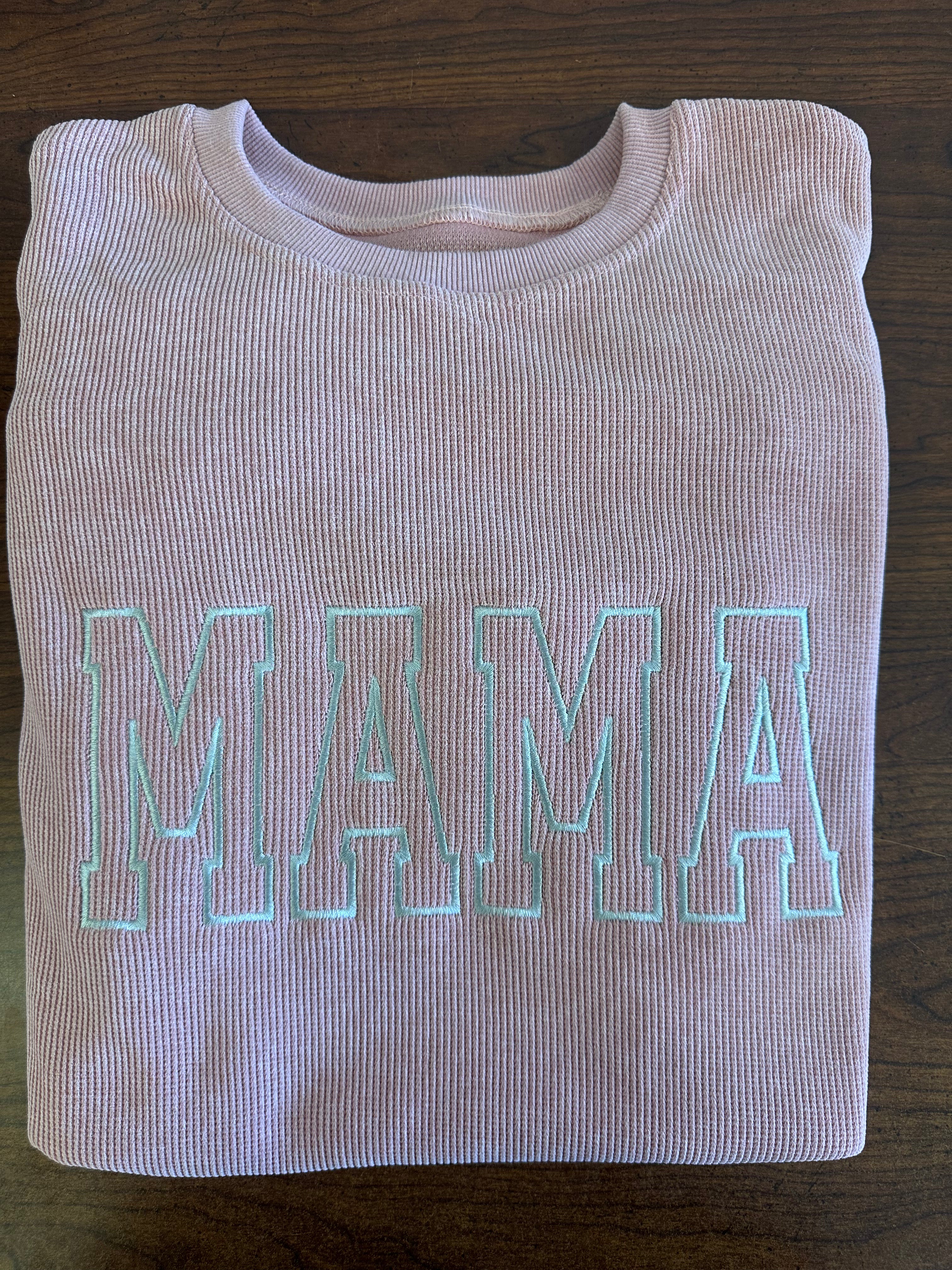 MAMA Ribbed Sweatshirt