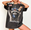 America Raccoon Patriotic Tee