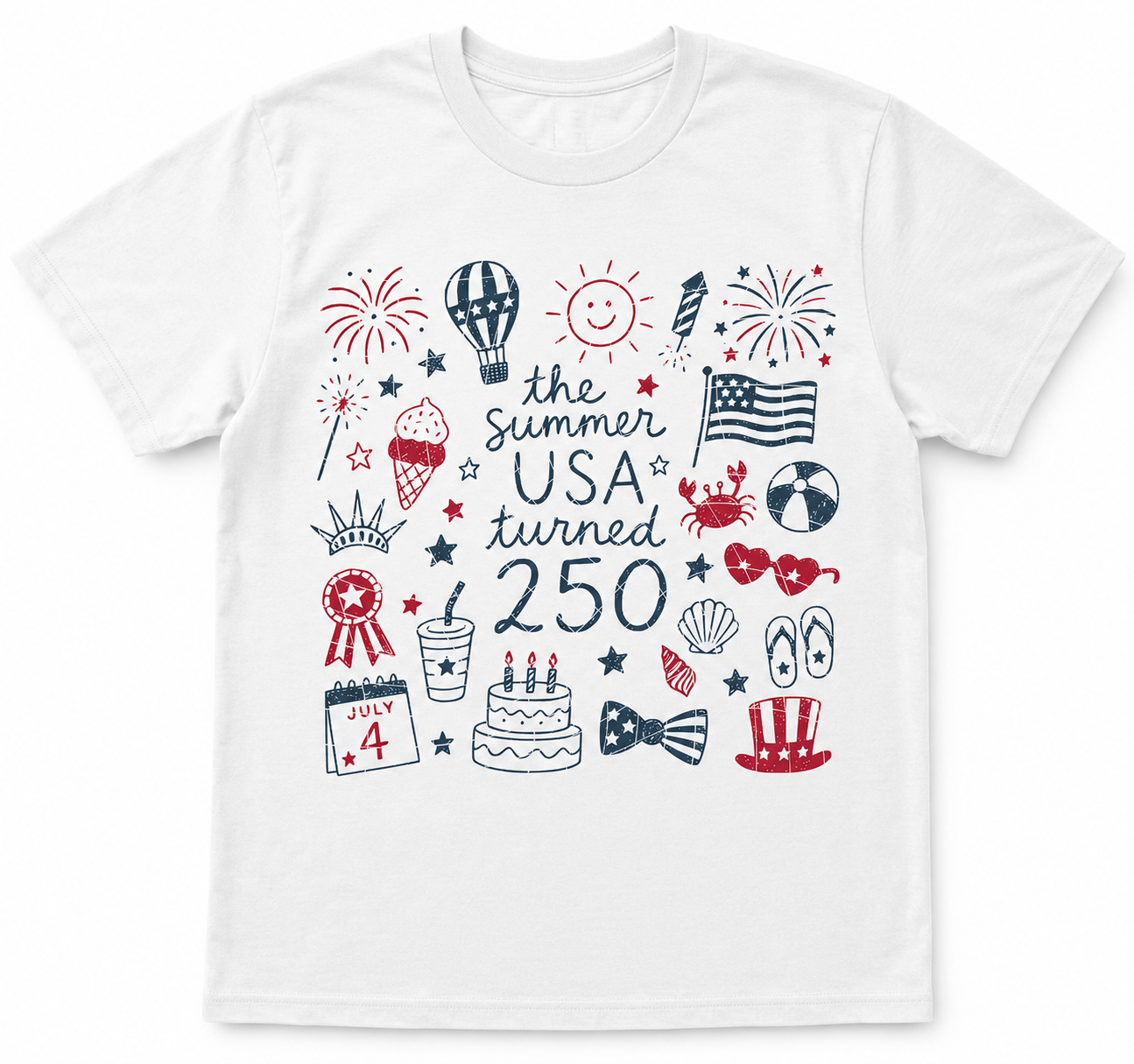 The Summer USA Turned 250 | Patriotic Fourth of July Graphic Tee