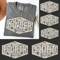 Grade Level Camo Badge DTF Tee